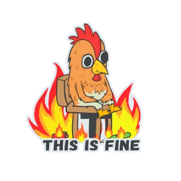 Sticker | This Is Fine (Chicken)