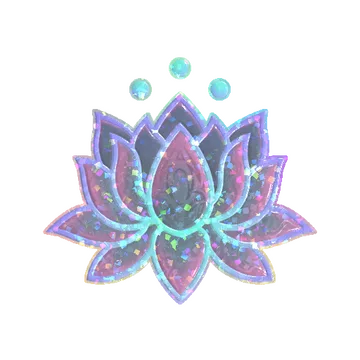 Sticker | Lotus (Glitter)