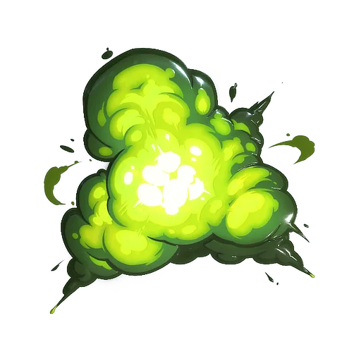 Наклейка | Взрывная сила (с блёстками)