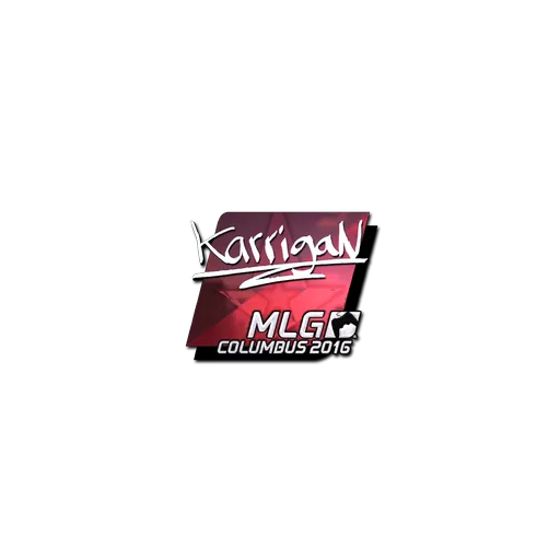Наклейка | karrigan (металлическая) | Колумбус-2016