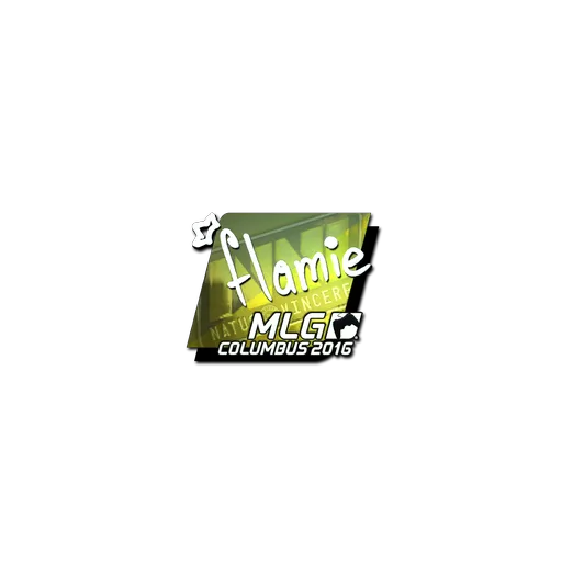 Наклейка | flamie (металлическая) | Колумбус-2016