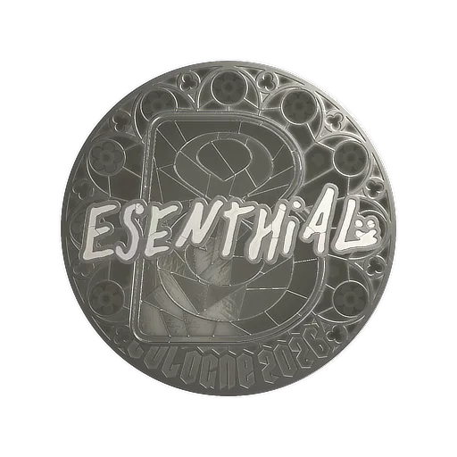 Наклейка | esenthial (металлическая) | Кёльн-2026