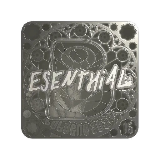 Наклейка | esenthial (металлическая, итоговая) | Кёльн-2026