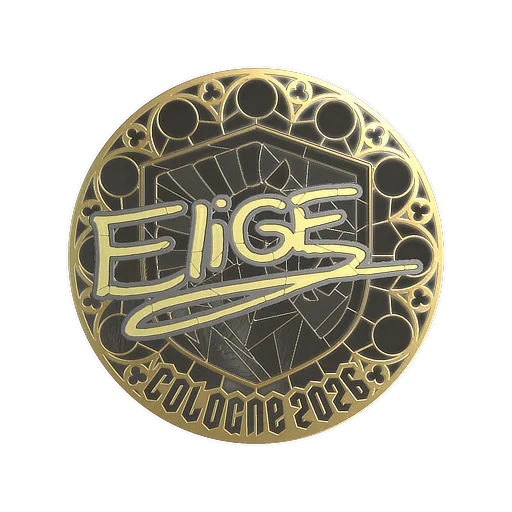 Наклейка | EliGE (золотая) | Кёльн-2026