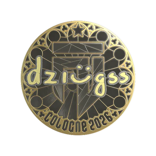 Sticker | dziugss (Gold) | Cologne 2026