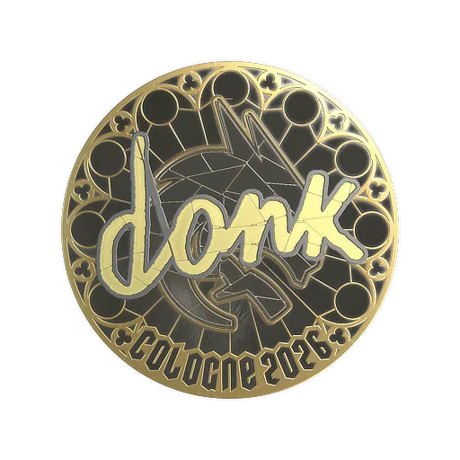 Наклейка | donk (золотая) | Кёльн-2026