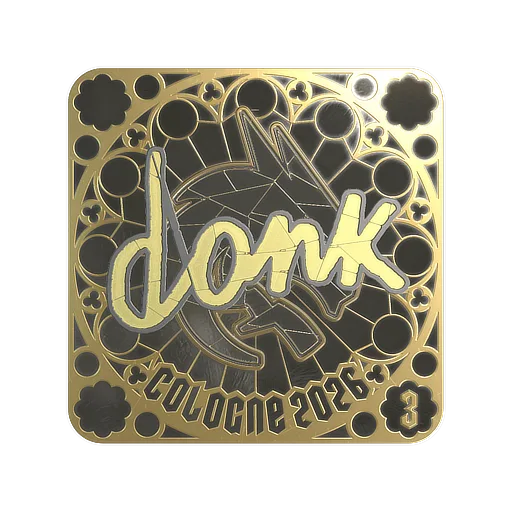 Наклейка | donk (золотая, итоговая) | Кёльн-2026