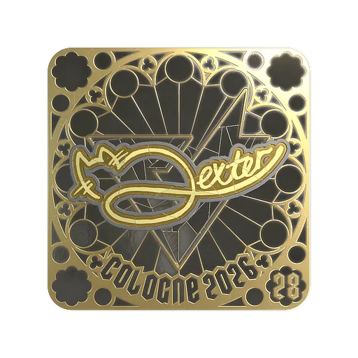 Sticker | dexter (Gold, Ranked) | Cologne 2026