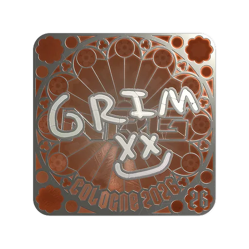 Наклейка | Grim (металлическая, итоговая) | Кёльн-2026