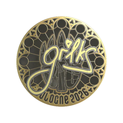 Sticker | gr1ks (Gold) | Cologne 2026