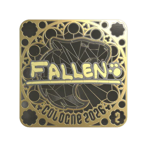 Наклейка | FalleN (золотая, итоговая) | Кёльн-2026