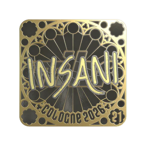 Наклейка | insani (золотая, итоговая) | Кёльн-2026