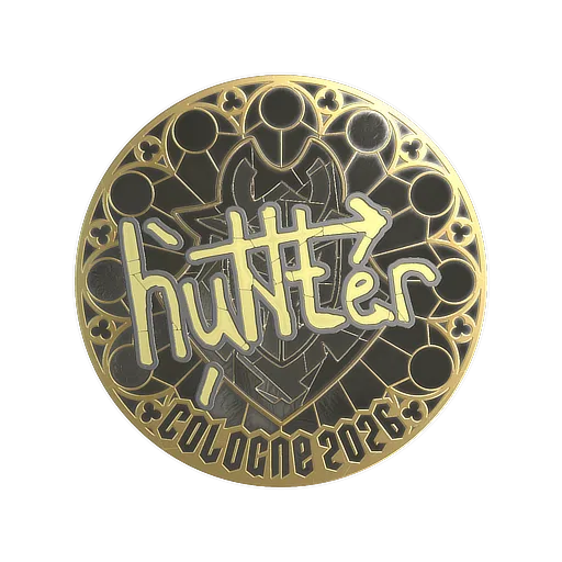 Sticker | huNter- (Gold) | Cologne 2026