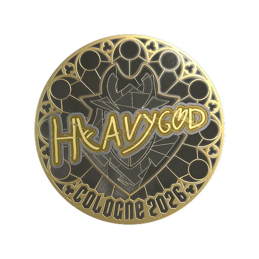Наклейка | Heavygod (золотая) | Кёльн-2026