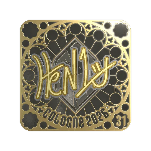 Наклейка | HEN1 (золотая, итоговая) | Кёльн-2026