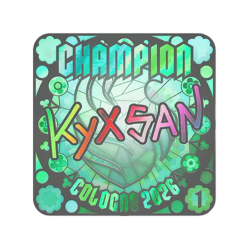 Наклейка | kyxsan (голографическая, итоговая) | Кёльн-2026