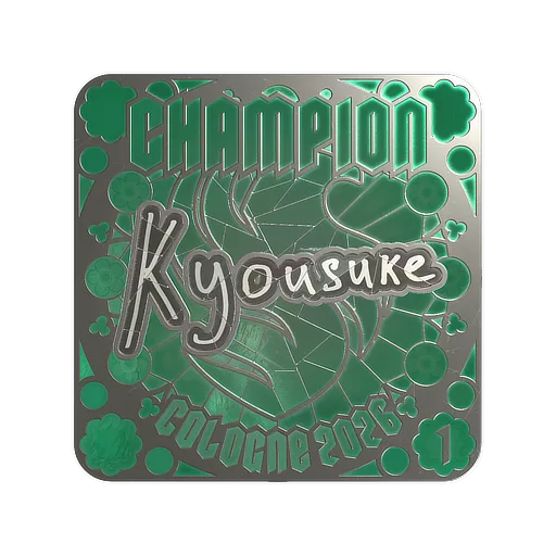 Наклейка | kyousuke (металлическая, итоговая) | Кёльн-2026