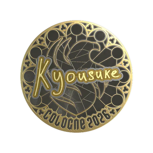 Наклейка | kyousuke (золотая) | Кёльн-2026