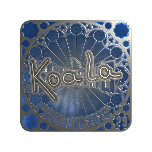 Наклейка | koala (металлическая, итоговая) | Кёльн-2026