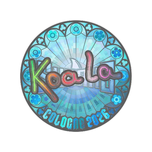 Наклейка | koala (голографическая) | Кёльн-2026