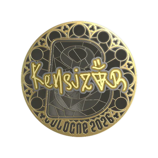 Наклейка | kensizor (золотая) | Кёльн-2026
