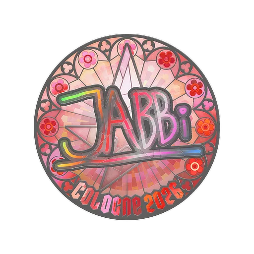 Наклейка | jabbi (голографическая) | Кёльн-2026