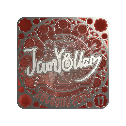 Наклейка | JamYoung (металлическая, итоговая) | Кёльн-2026