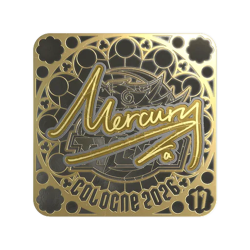 Наклейка | Mercury (золотая, итоговая) | Кёльн-2026