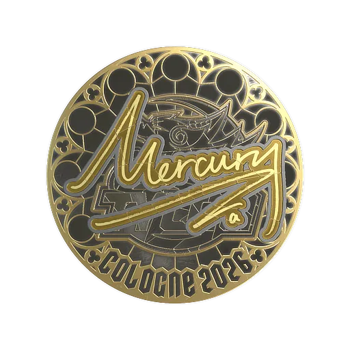Наклейка | Mercury (золотая) | Кёльн-2026