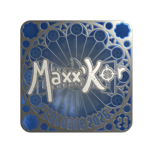 Наклейка | maxxkor (металлическая, итоговая) | Кёльн-2026