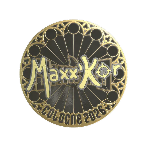 Наклейка | maxxkor (золотая) | Кёльн-2026