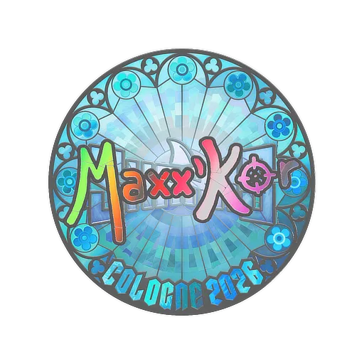 Наклейка | maxxkor (голографическая) | Кёльн-2026