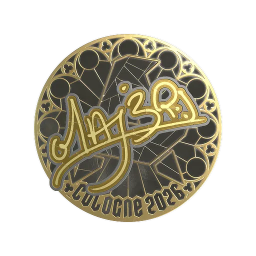 Sticker | MAJ3R (Gold) | Cologne 2026