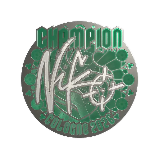 Sticker | NiKo (Foil, Champion) | Cologne 2026