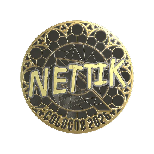 Sticker | nettik (Gold) | Cologne 2026