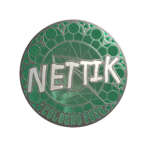 Наклейка | nettik (металлическая) | Кёльн-2026