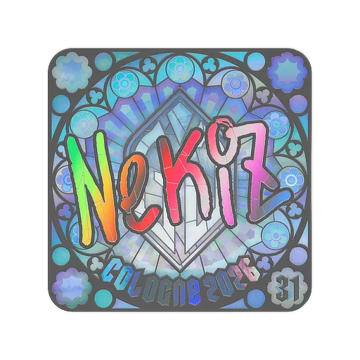 Наклейка | NEKiZ (голографическая, итоговая) | Кёльн-2026
