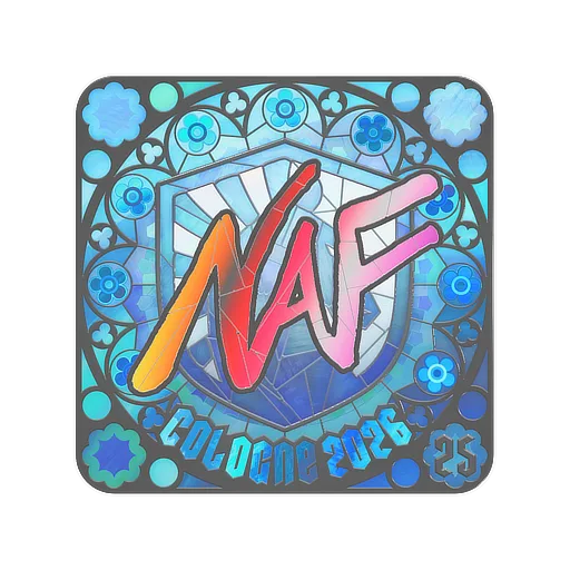 Наклейка | NAF (голографическая, итоговая) | Кёльн-2026