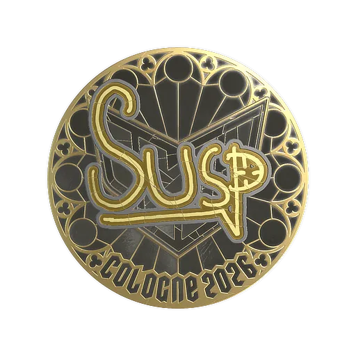 Наклейка | susp (золотая) | Кёльн-2026