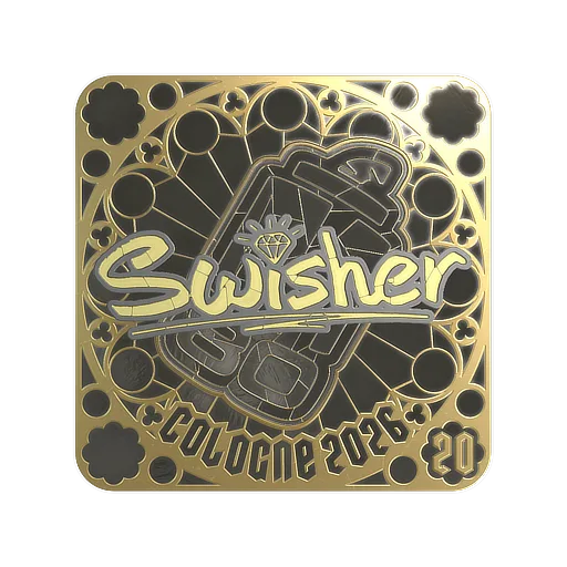 Наклейка | Swisher (золотая, итоговая) | Кёльн-2026