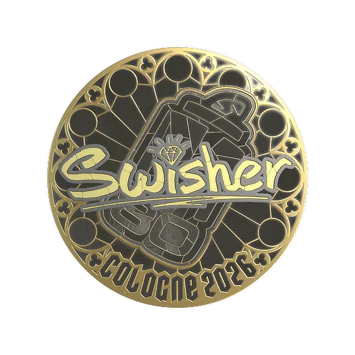 Наклейка | Swisher (золотая) | Кёльн-2026