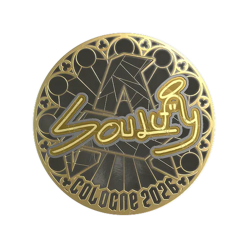 Наклейка | soulfly (золотая) | Кёльн-2026