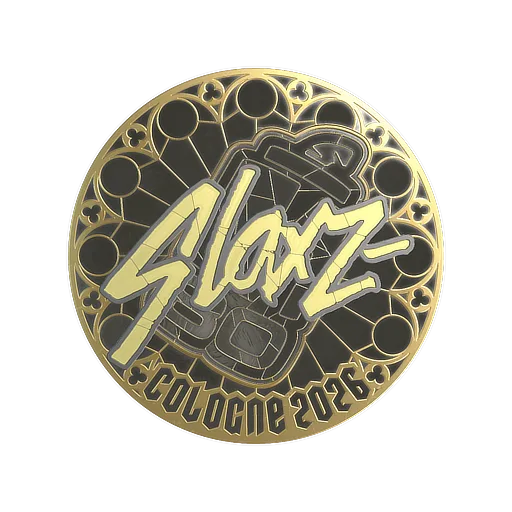Sticker | slaxz- (Gold) | Cologne 2026