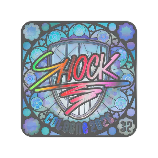 Sticker | SHOCK (Holo, Ranked) | Cologne 2026
