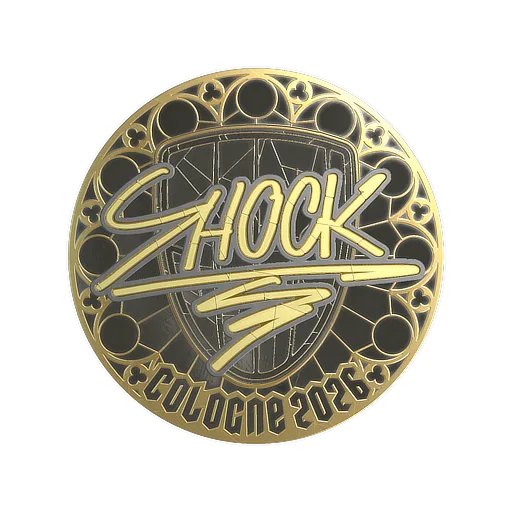 Sticker | SHOCK (Gold) | Cologne 2026
