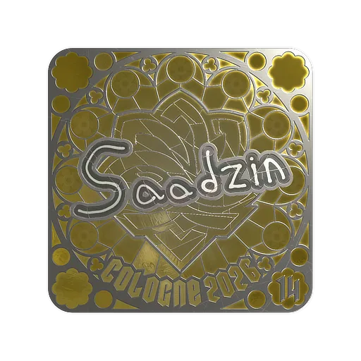 Наклейка | saadzin (металлическая, итоговая) | Кёльн-2026