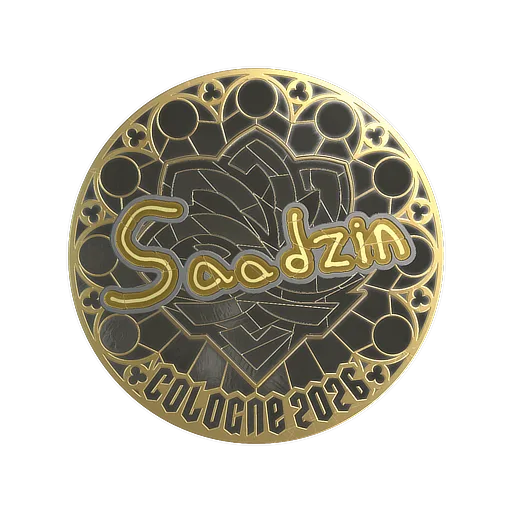 Sticker | saadzin (Gold) | Cologne 2026