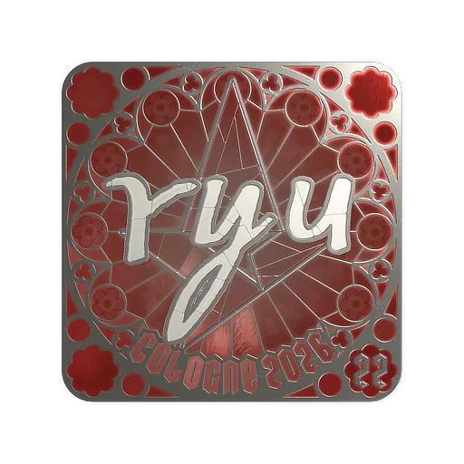Наклейка | ryu (металлическая, итоговая) | Кёльн-2026