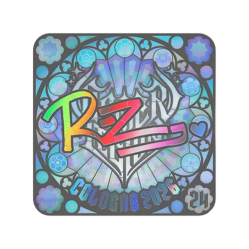 Наклейка | REZ (голографическая, итоговая) | Кёльн-2026