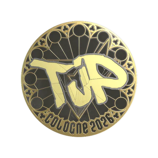 Наклейка | TjP (золотая) | Кёльн-2026